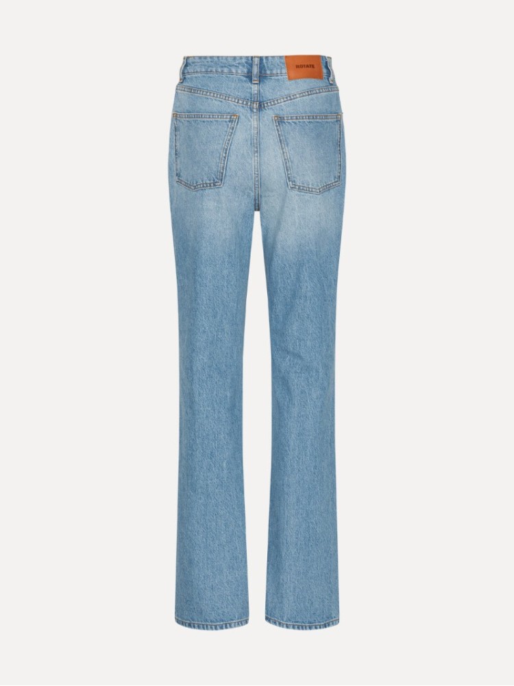 Rotate light blue slim bootcut jeans