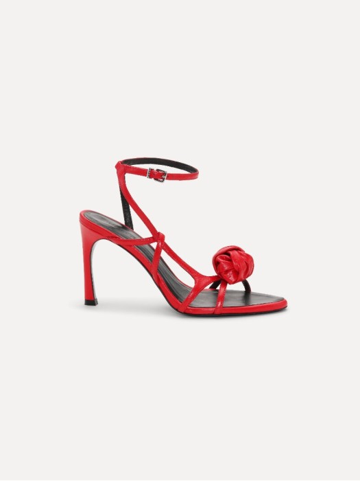 Rotate κόκκινο knot δερμάτινο πέδιλο 