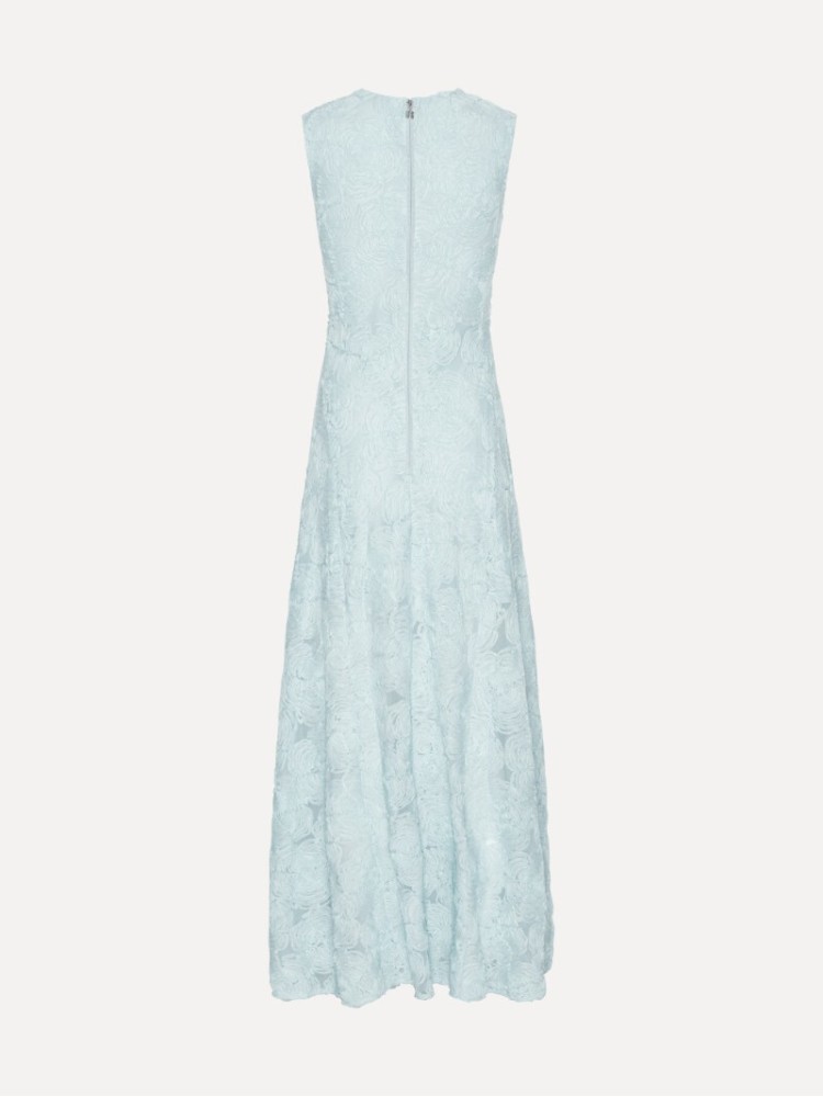 Rotate light blue mesh maxi dress