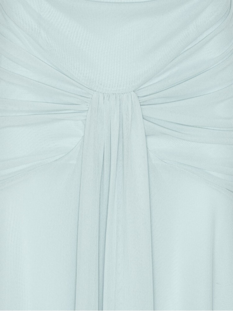 Rotate light blue maxi asymmetric dress