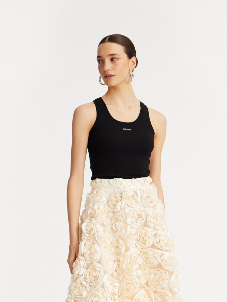 Rotate μαύρο basic tank top