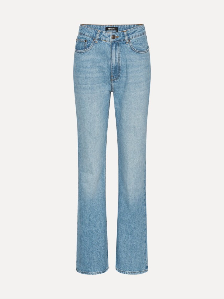 Rotate light blue slim bootcut jeans