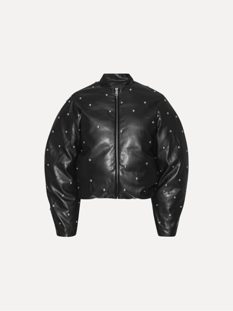 Rotate black studded padded jacket Rotate black studded padded jacket