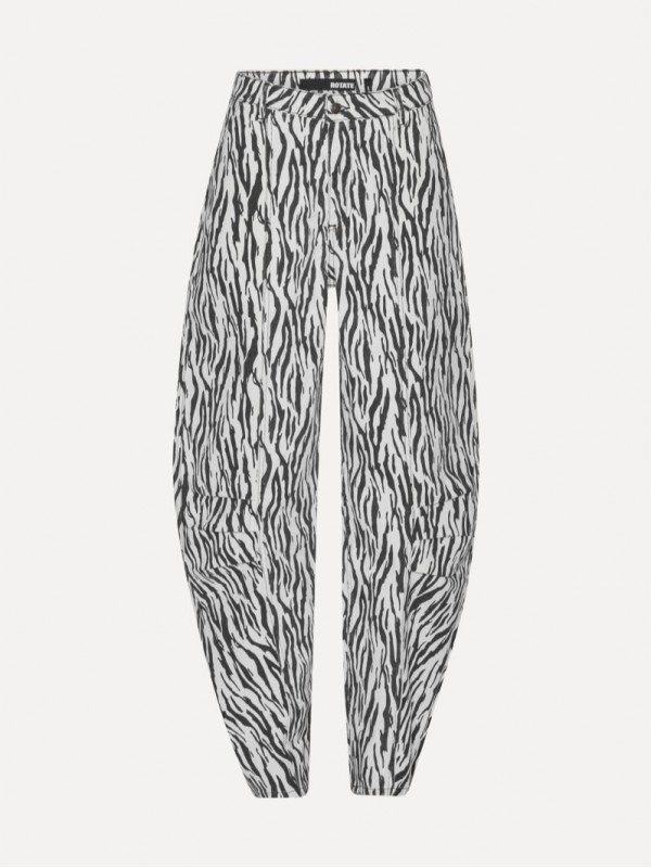 Rotate μαύρο print twill cargo παντελόνι