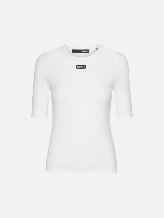 Rotate white short sleeve T-shirt