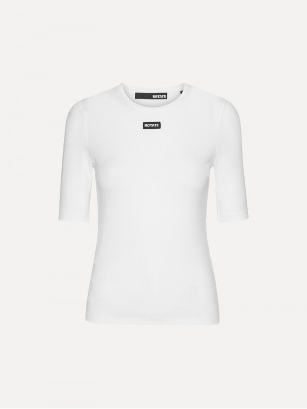 Rotate άσπρο κοντομάνικο T-shirt