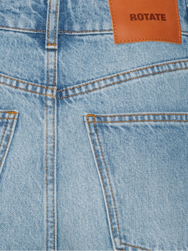 Rotate light blue slim bootcut jeans
