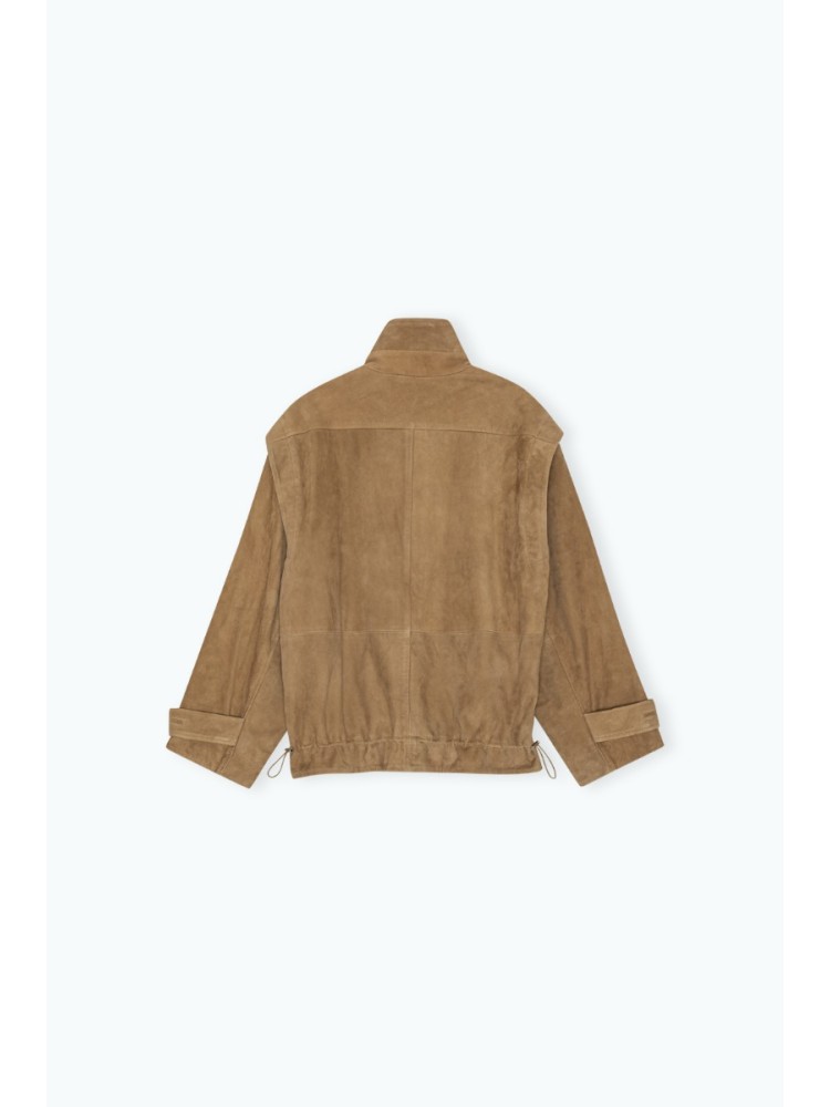 Rotate morel oversized δερμάτινο jacket