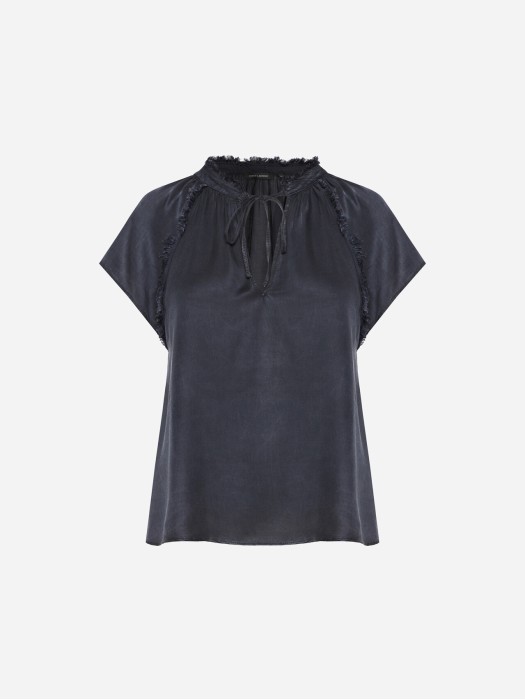 Dirty Laundry vintage blue relaxed raglan top