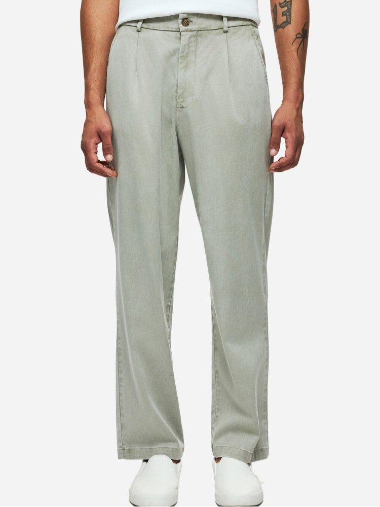 Dirty Laundry vintage greige παντελόνι με πιέτες σε άνετη γραμμή