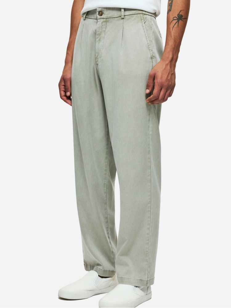 Dirty Laundry vintage greige παντελόνι με πιέτες σε άνετη γραμμή