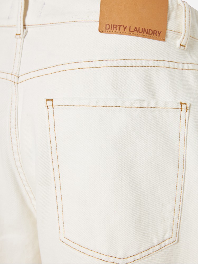 Dirty Laundry off white bull τζιν βερμούδα 
