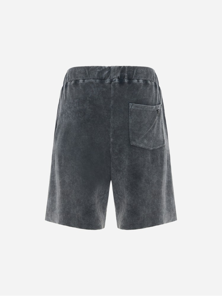 Dirty Laundry γκρι πετσετέ βερμούδα