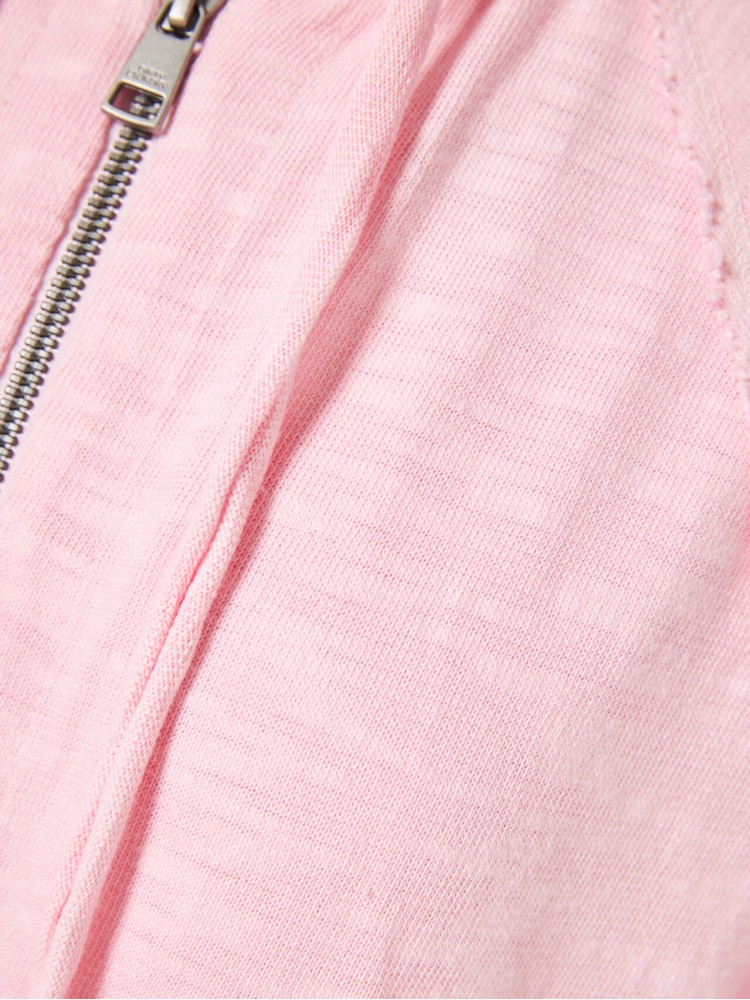Dirty Laundry bubblegum w regular cotton full zip cardigan