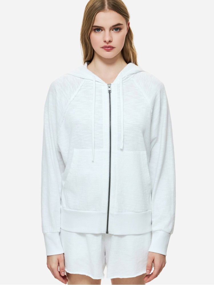 Dirty Laundry white raw cut sweatbermuda shorts