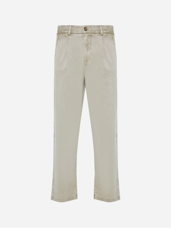 Dirty Laundry vintage greige παντελόνι με πιέτες σε άνετη γραμμή
