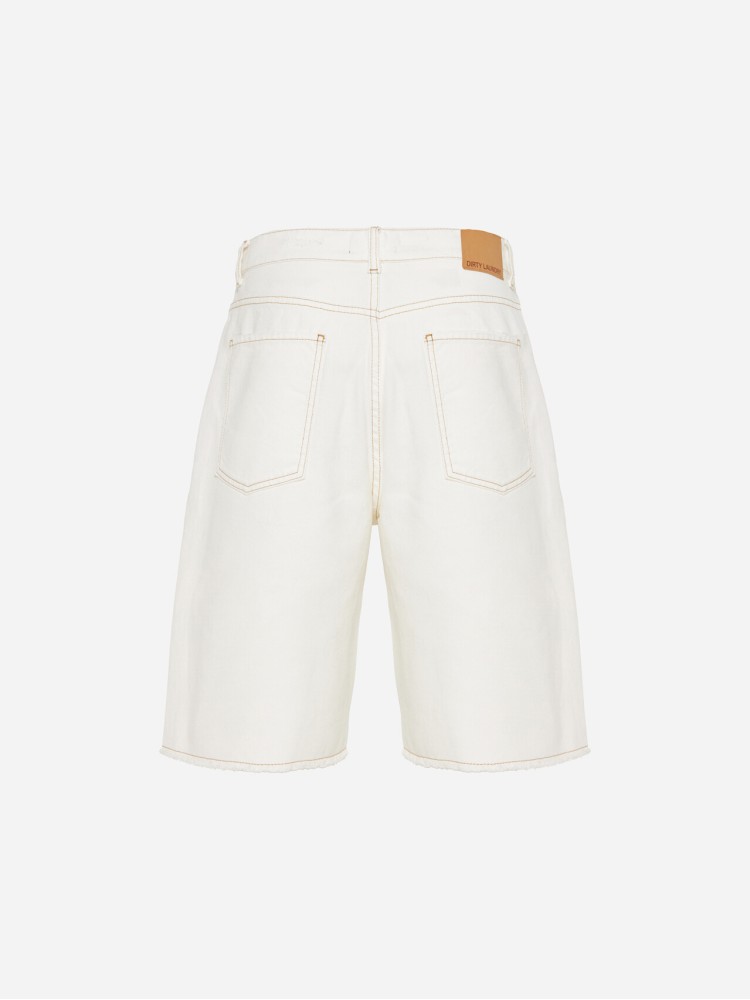 Dirty Laundry off white bull τζιν βερμούδα 