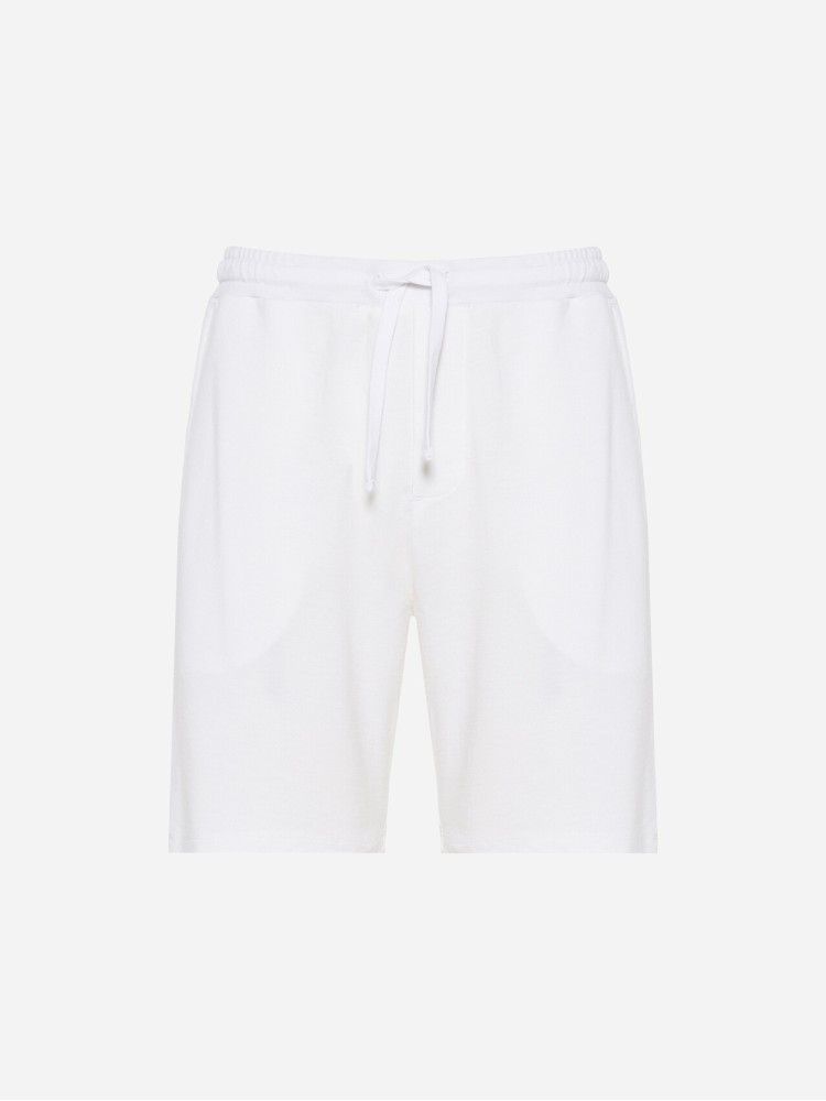 Dirty Laundry white pique chino sweatbermuda 