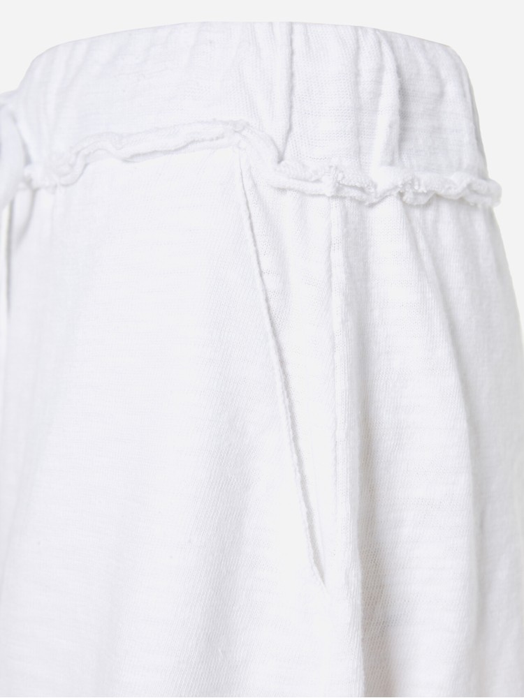 Dirty Laundry white raw cut sweatbermuda shorts