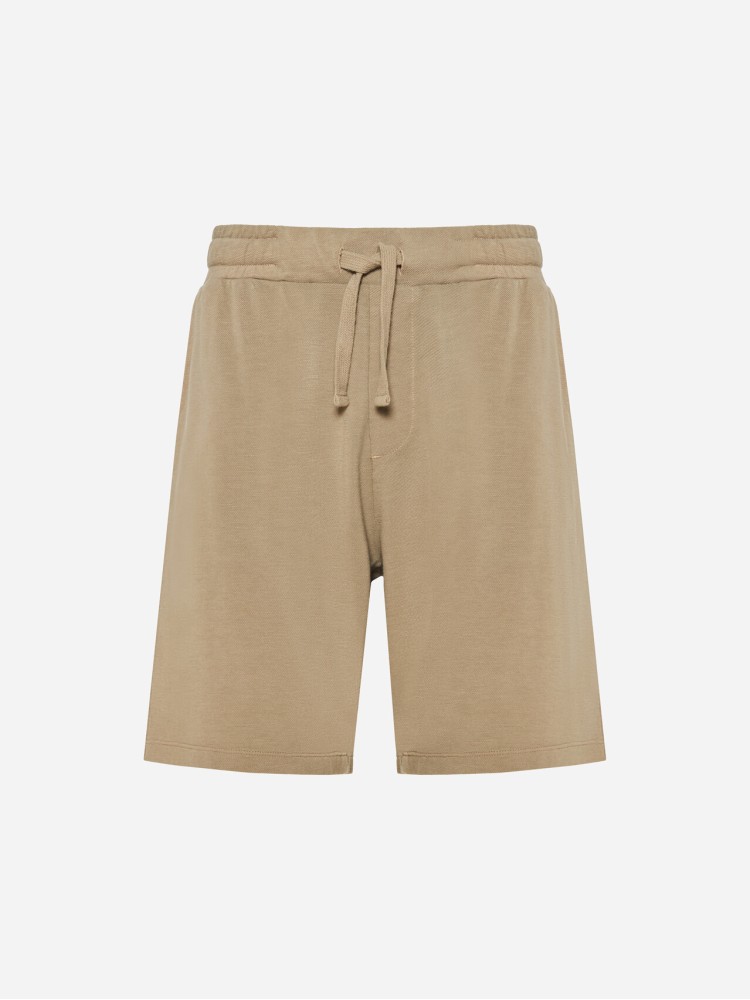 Dirty Laundry taupe pique chino sweatbermuda 