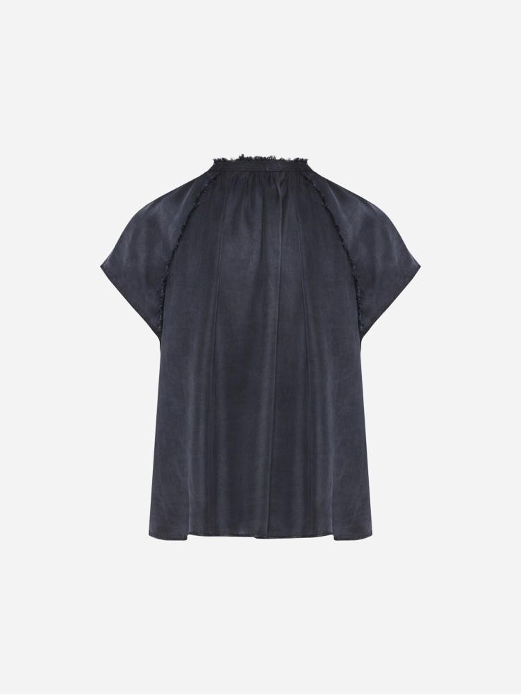 Dirty Laundry vintage blue relaxed raglan top