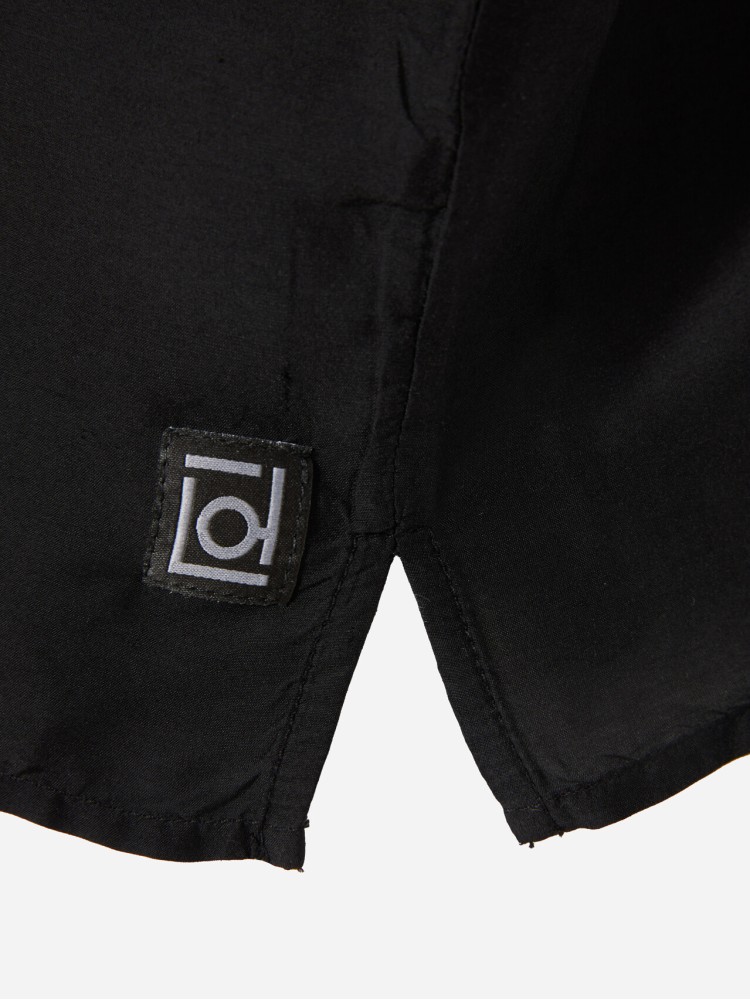 Dirty Laundry μαύρο silk blend πουκάμισο