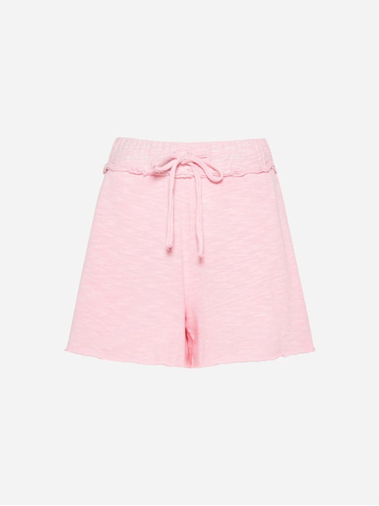 Dirty Laundry bubblegum raw cut sweatbermuda shorts