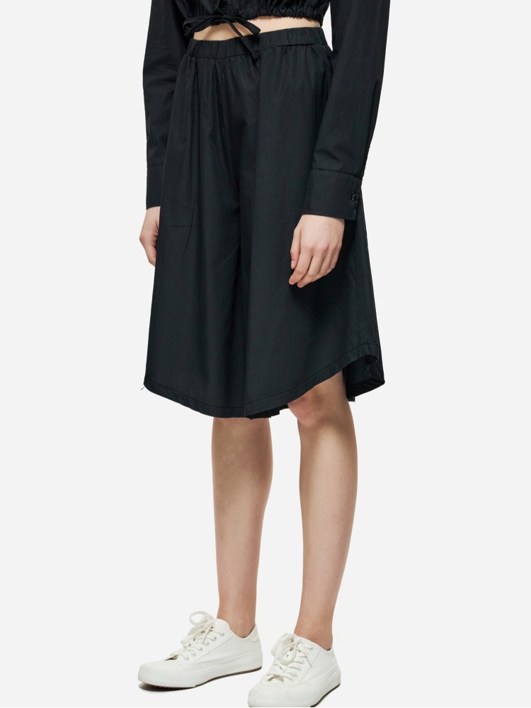 Dirty Laundry μαύρη μακριά βερμούδα