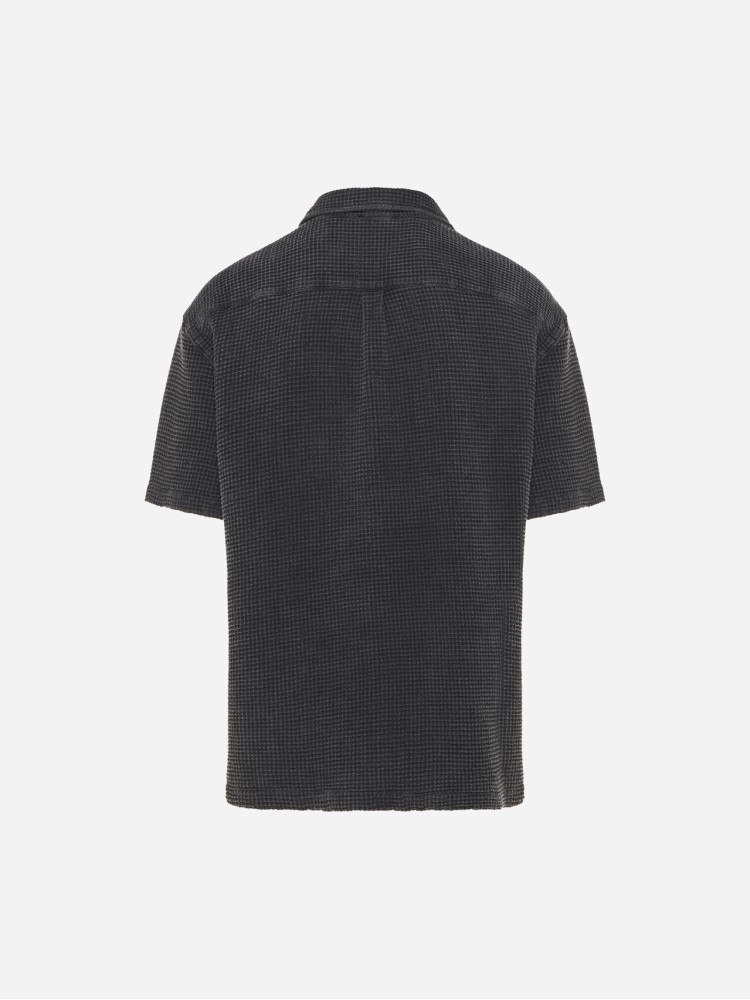 Dirty Laundry vintage μαύρο κοντομάνικο πουκάμισο