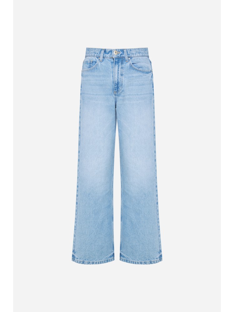 Dirty Laundry medium blue wide leg denim pant