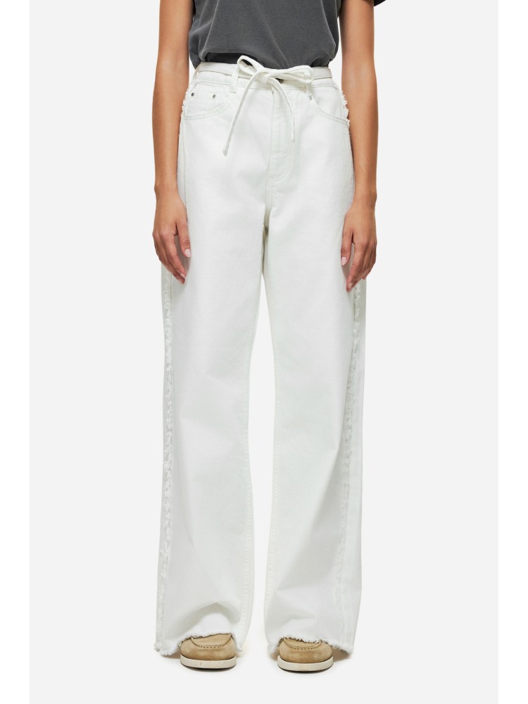 Dirty Laundry white wide leg bull denim pant