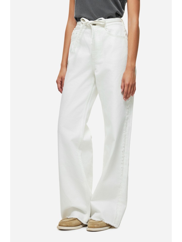 Dirty Laundry white wide leg bull denim pant