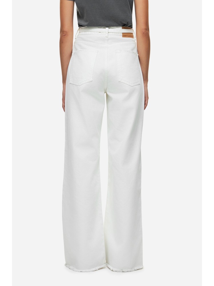 Dirty Laundry white wide leg bull denim pant