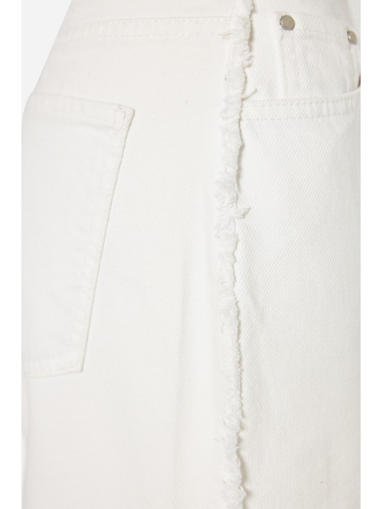 Dirty Laundry white wide leg bull denim pant
