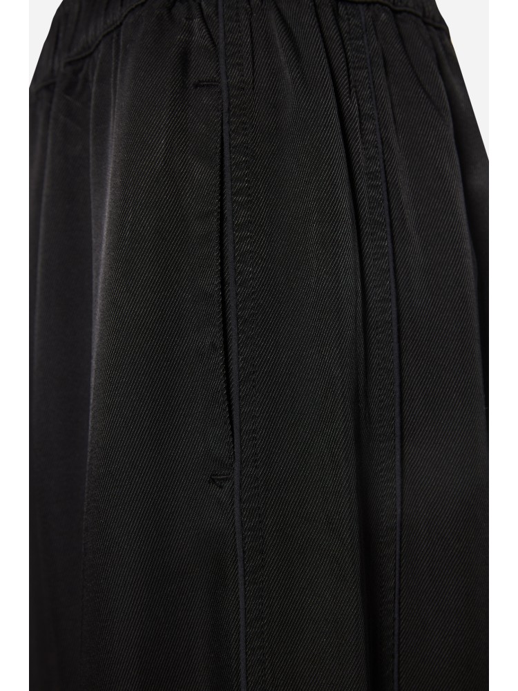 Dirty Laundry black satin wide leg pant