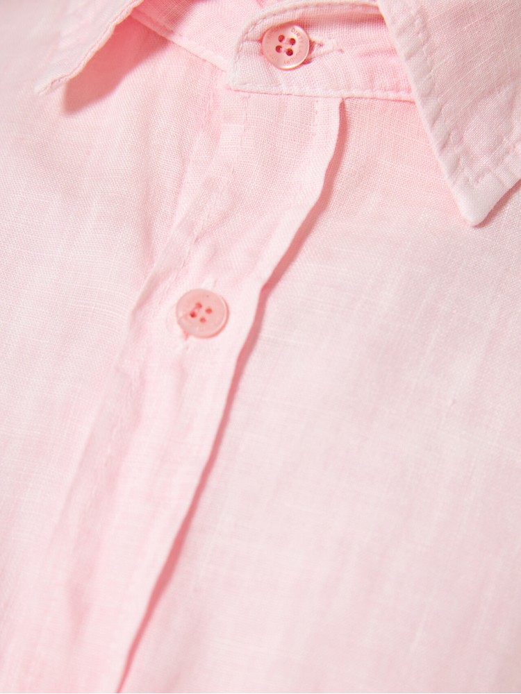 Dirty Laundry bubblegum κλασσικό λινό πουκάμισο