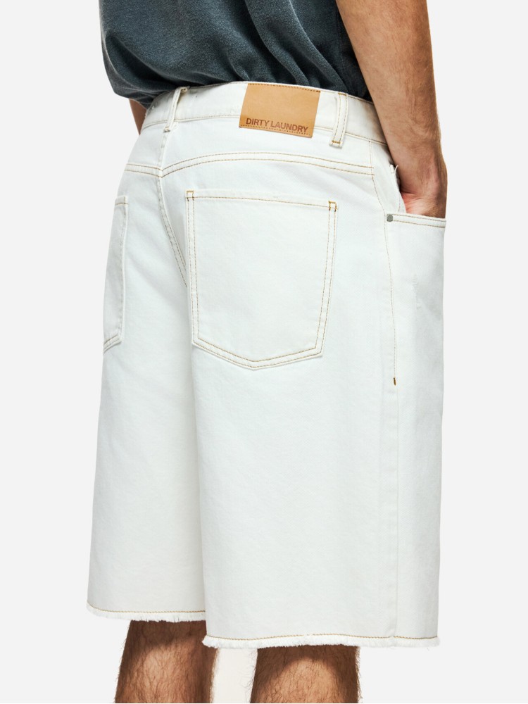 Dirty Laundry off white bull τζιν βερμούδα 