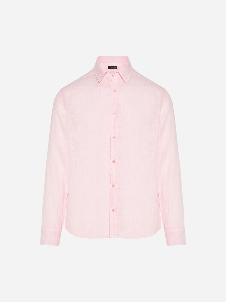 Dirty Laundry bubblegum κλασσικό λινό πουκάμισο