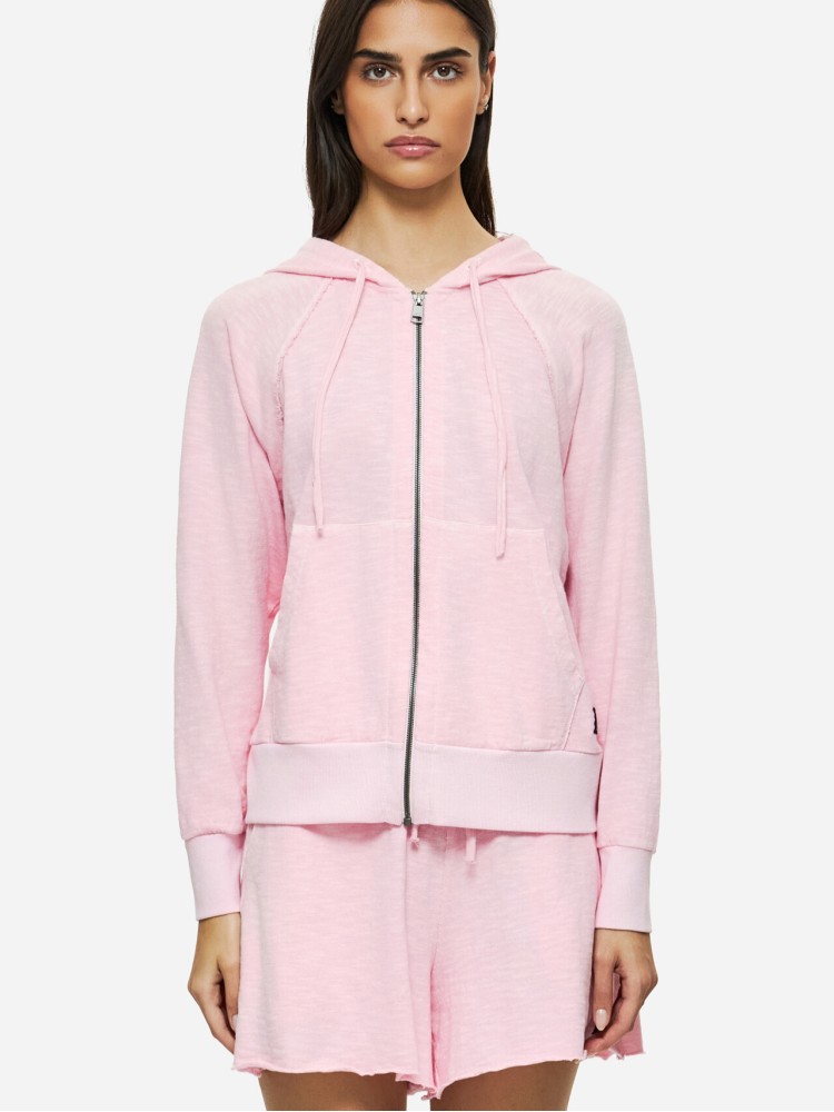 Dirty Laundry bubblegum w regular cotton full zip cardigan