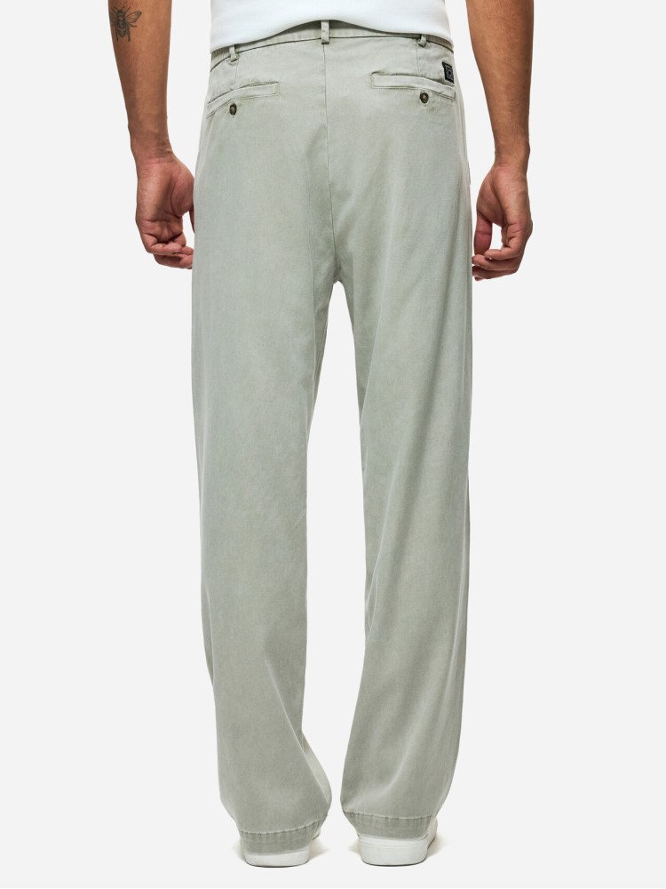 Dirty Laundry vintage greige παντελόνι με πιέτες σε άνετη γραμμή