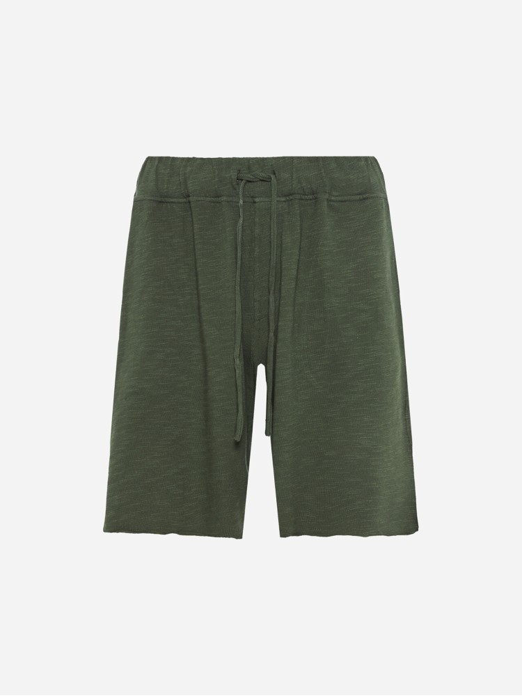 Dirty Laundry khaki sweatbermuda with raw edges