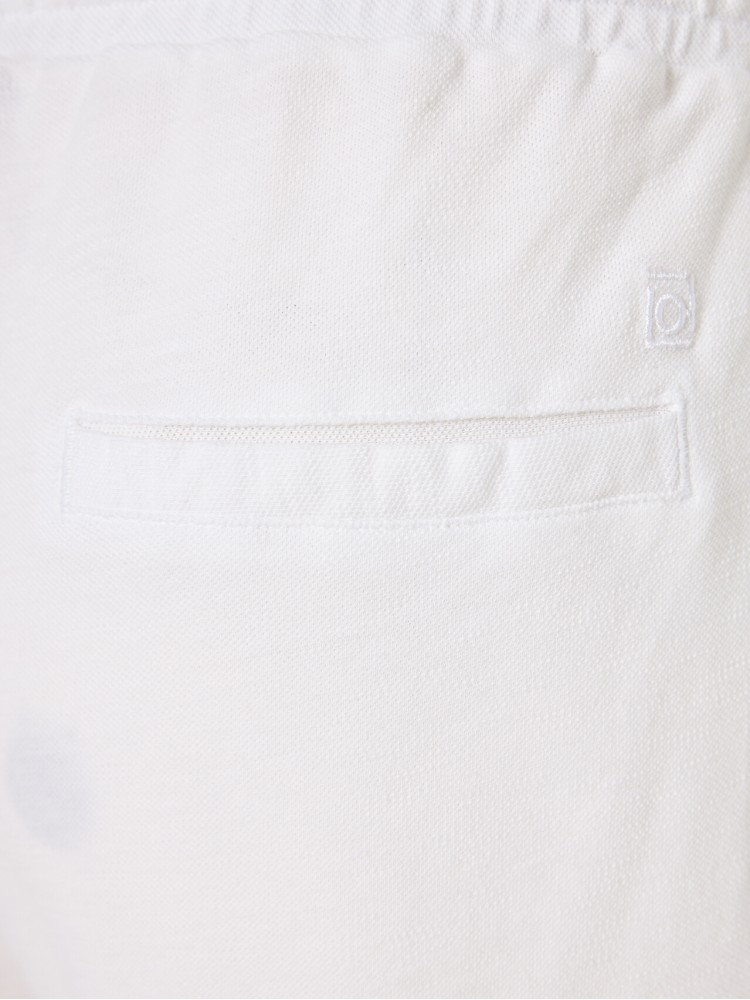 Dirty Laundry white pique chino sweatbermuda 