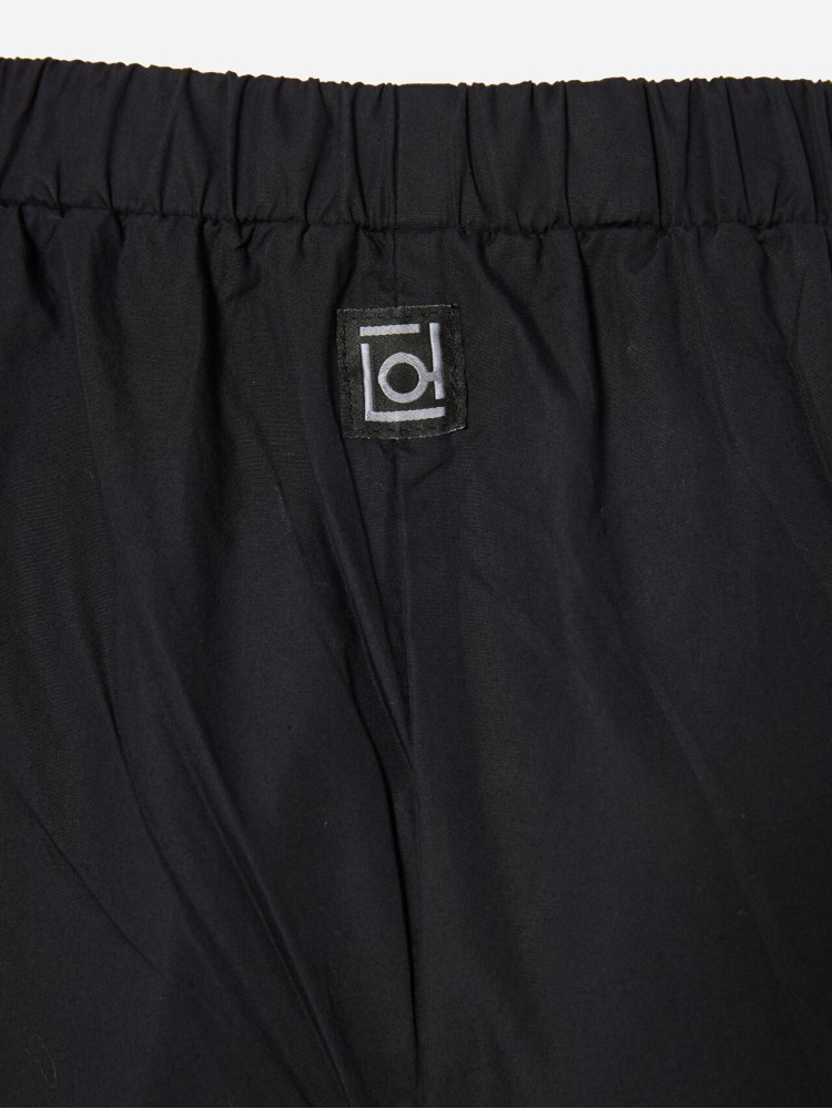 Dirty Laundry μαύρη μακριά βερμούδα