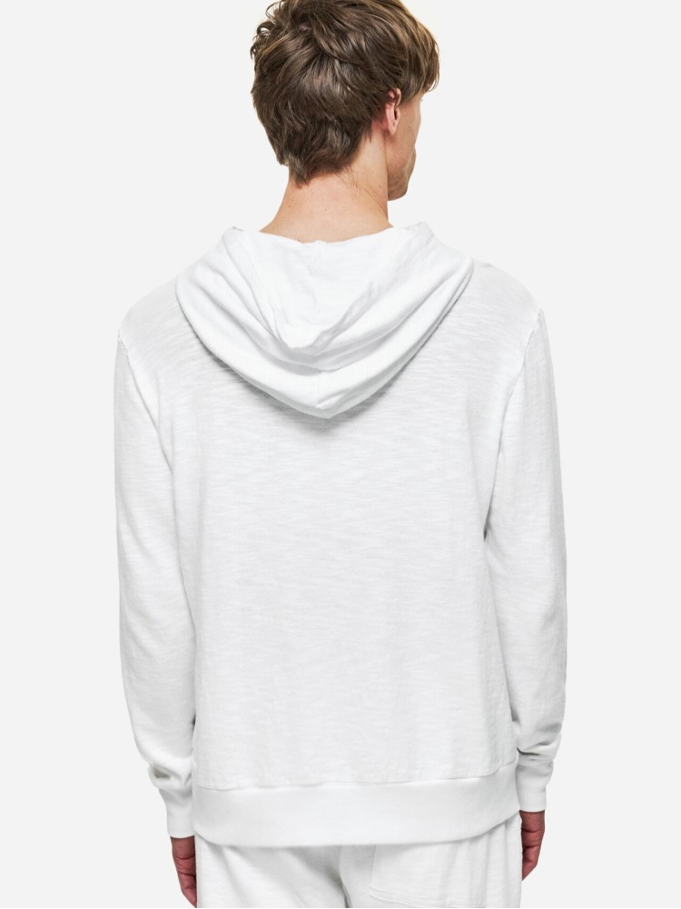 Dirty Laundry λευκή βαμβακερή full ζακέτα σε κανονική γραμμή