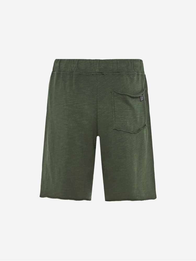 Dirty Laundry khaki sweatbermuda with raw edges