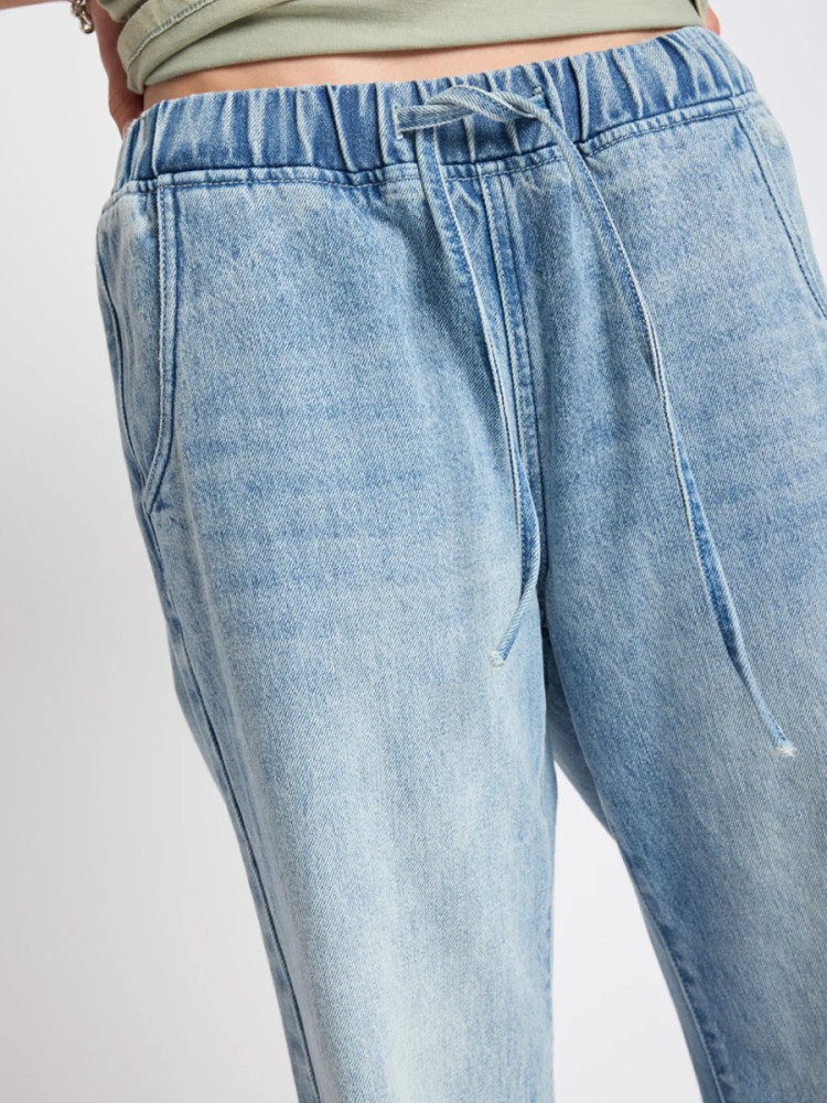One teaspoon salty dog the roadhouse wide leg drawstring denim jeans 