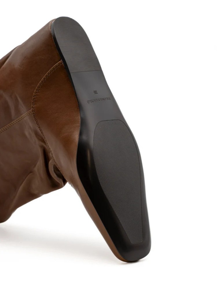 Paloma Barcelo cuio 100% δερμάτινες slip-on μπότες
