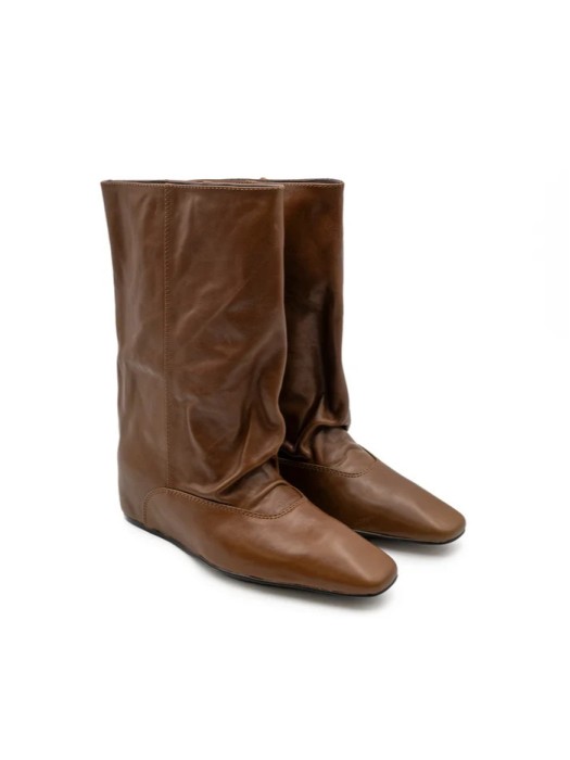 Paloma Barcelo cuio 100% δερμάτινες slip-on μπότες