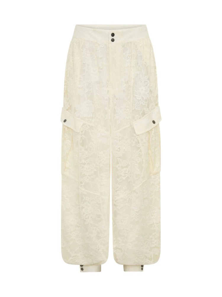 One teaspoon vintage white Savage Romance Utility Lace Pants 