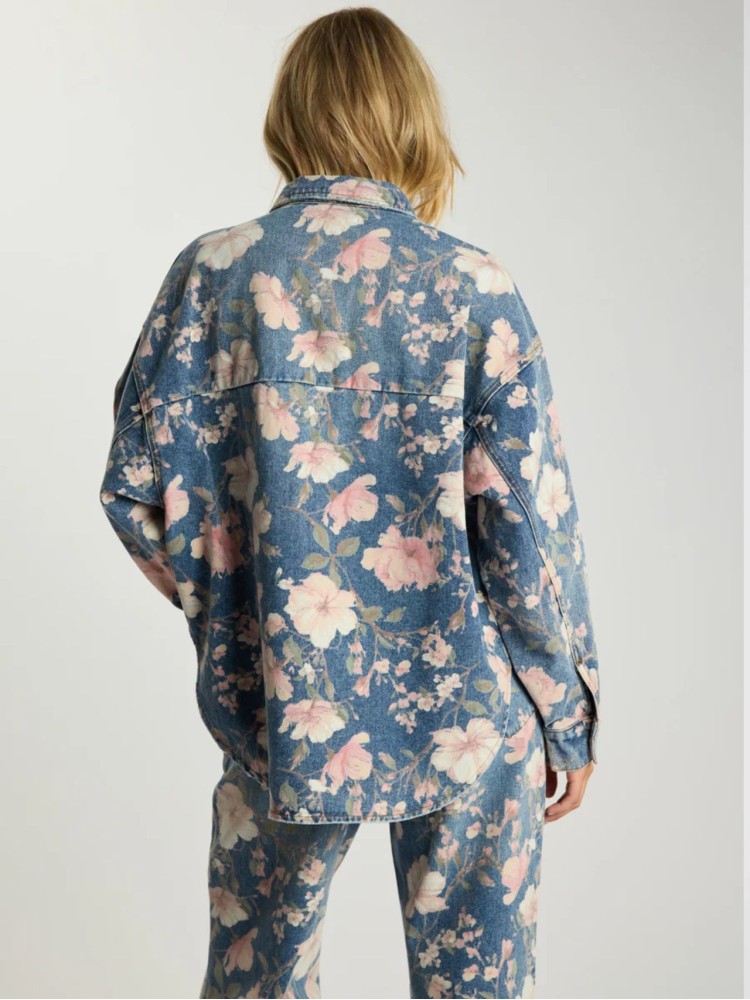 One teaspoon Floral Bloom Cobaine Blue Lovelorn Daria τζιν πανωφόρι